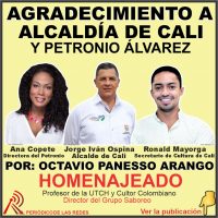AGRADECIMIENTO PÚBLICO Y PROPUESTAS DE DESARROLLO, A LA ALCALDÍA DE CALI Y AL FESTIVAL DE MÚSICA DEL PACÍFICO PETRONIO ÁLVAREZ.