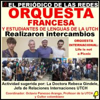 FRANCESES Y ESTUDIANTES DE LA UNIVERSIDAD TECNOLÓGICA DEL CHOCÓ, APORTÁNDOLE AL MUNDO.